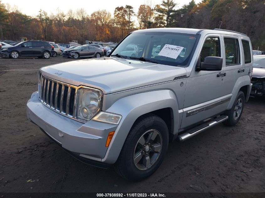 1J8GN28K18W155630 2008 JEEP LIBERTY SPORTphoto 2