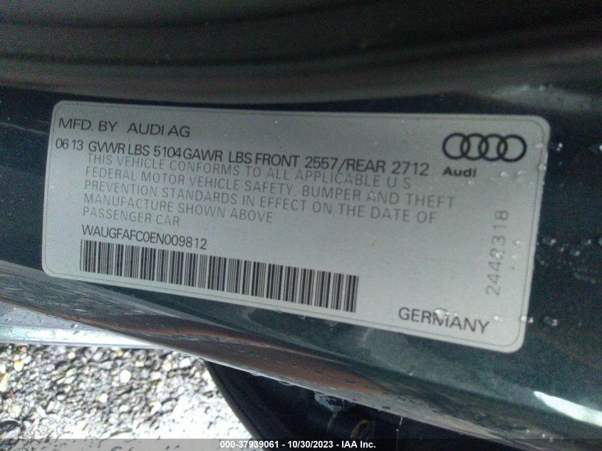 2014 AUDI A6 2.0T PREMIUM PLUS - WAUGFAFC0EN009812