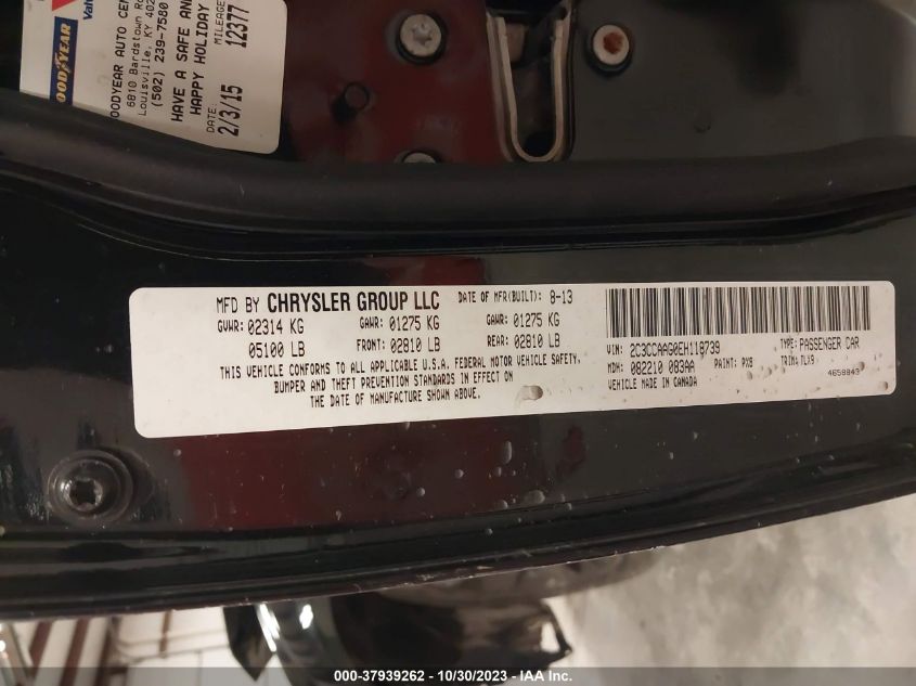2014 CHRYSLER 300 - 2C3CCAAG0EH118739