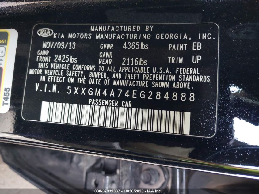 2014 KIA OPTIMA LX - 5XXGM4A74EG284888