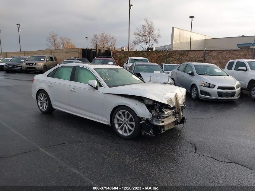 2019 AUDI A4 PREMIUM - WAUDNAF40KN015202