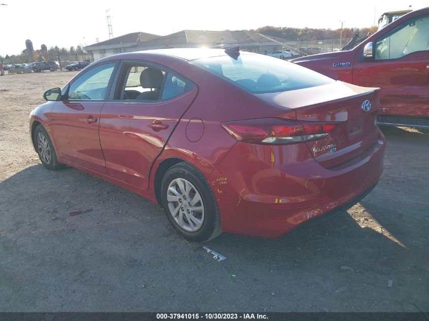 2017 HYUNDAI ELANTRA SE - KMHD74LF2HU193885