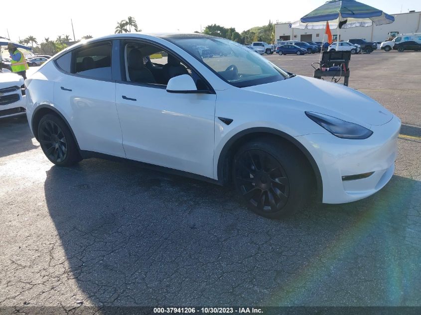 7SAYGDEE2NF435303 TESLA MODEL Y LONG RANGE 2022