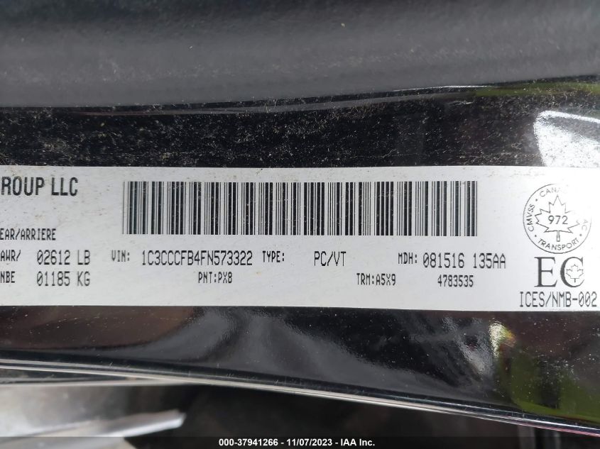 2015 CHRYSLER 200 LX - 1C3CCCFB4FN573322