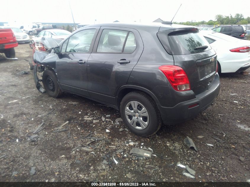 2016 CHEVROLET TRAX LS - 3GNCJKSB3GL274401
