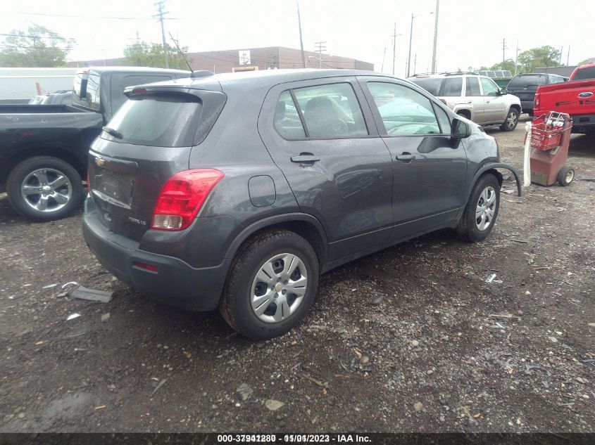 2016 CHEVROLET TRAX LS - 3GNCJKSB3GL274401