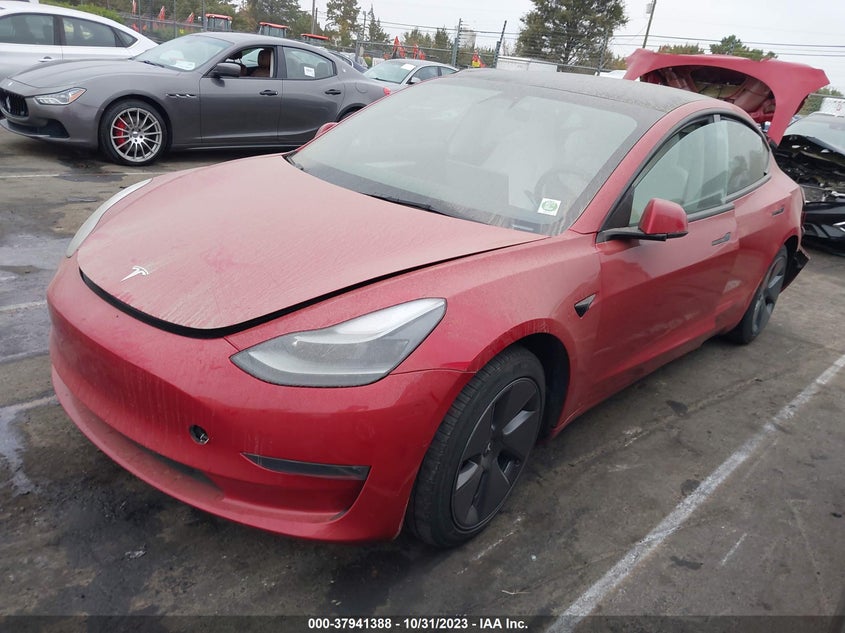 VIN 5YJ3E1EB4NF103753 2022 TESLA MODEL 3 LONG RANGE