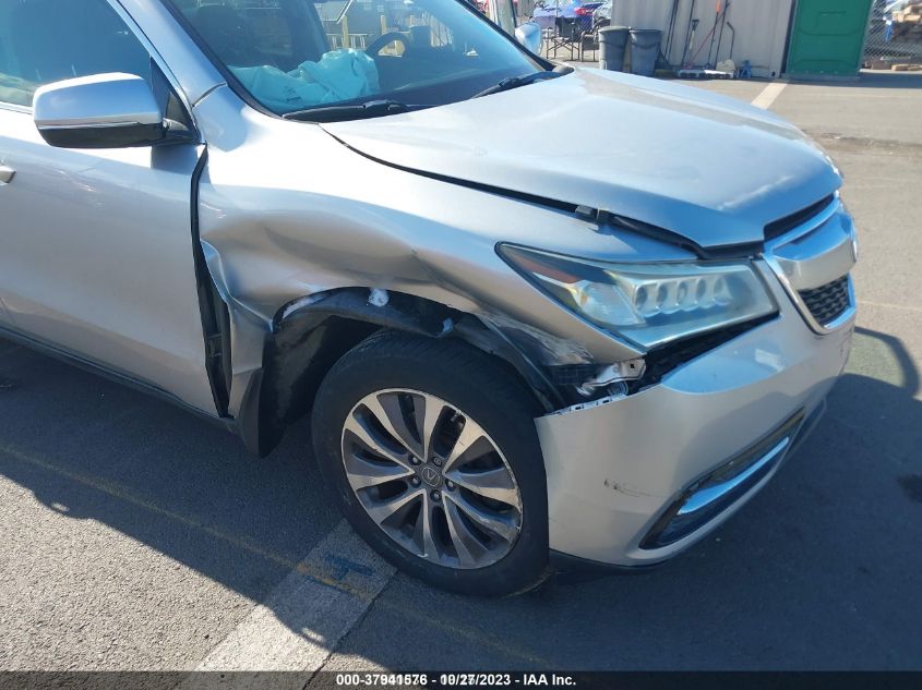2015 ACURA MDX TECH PKG - 5FRYD3H44FB010393