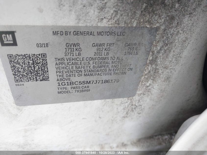 2018 CHEVROLET CRUZE LS - 1G1BC5SM7J7186179