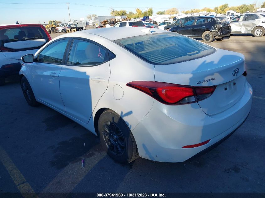 2016 HYUNDAI ELANTRA SE/SPORT/LIMITED - 5NPDH4AE6GH674369