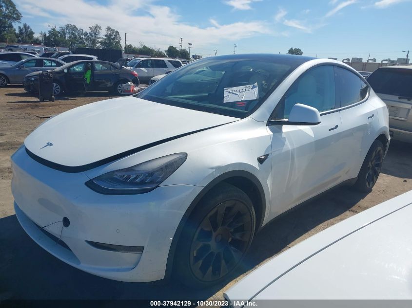 VIN 5YJYGDEE2LF056344 2020 TESLA MODEL Y