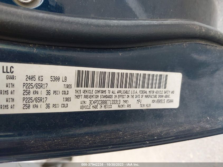 2014 DODGE JOURNEY SXT - 3C4PDCBB8ET133313