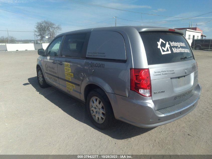 2014 RAM CARGO VAN TRADESMAN 2C4JRGAG5ER393599