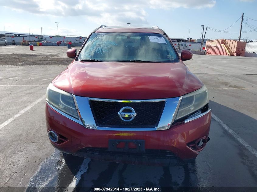 2013 NISSAN PATHFINDER SL - 5N1AR2MN1DC651309