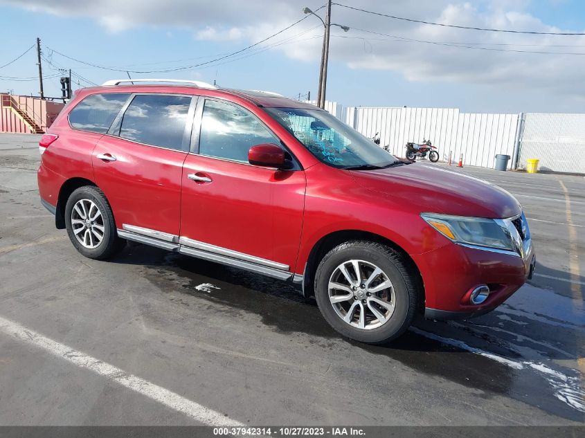 2013 NISSAN PATHFINDER SL - 5N1AR2MN1DC651309