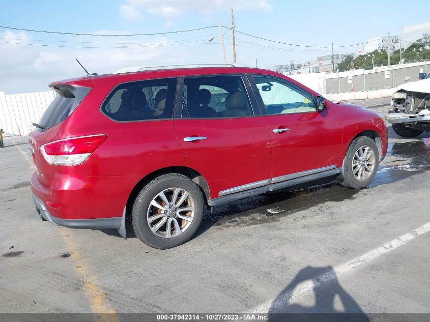 2013 NISSAN PATHFINDER SL - 5N1AR2MN1DC651309