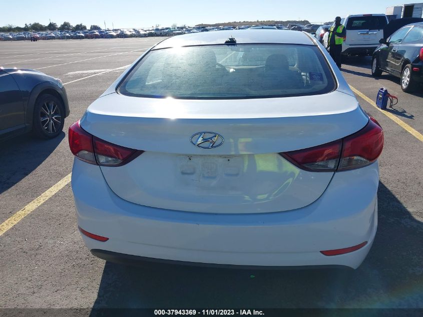 2016 HYUNDAI ELANTRA SE - 5NPDH4AEXGH726523