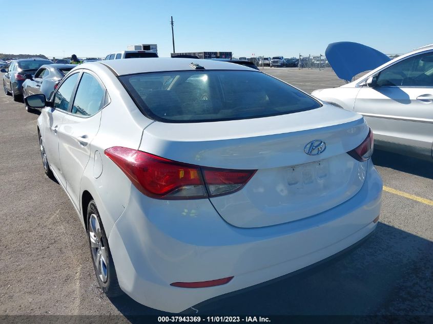 2016 HYUNDAI ELANTRA SE - 5NPDH4AEXGH726523