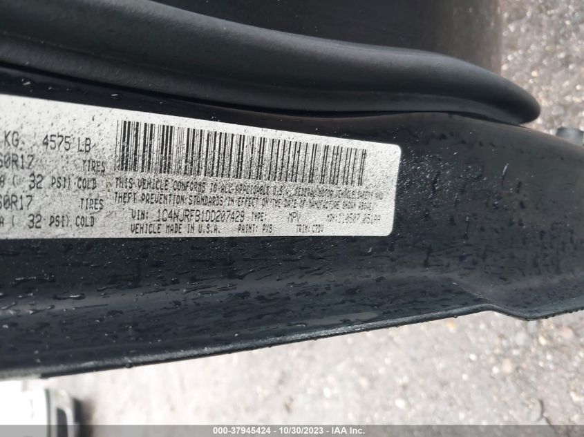 2013 JEEP PATRIOT LATITUDE - 1C4NJRFB1DD207429
