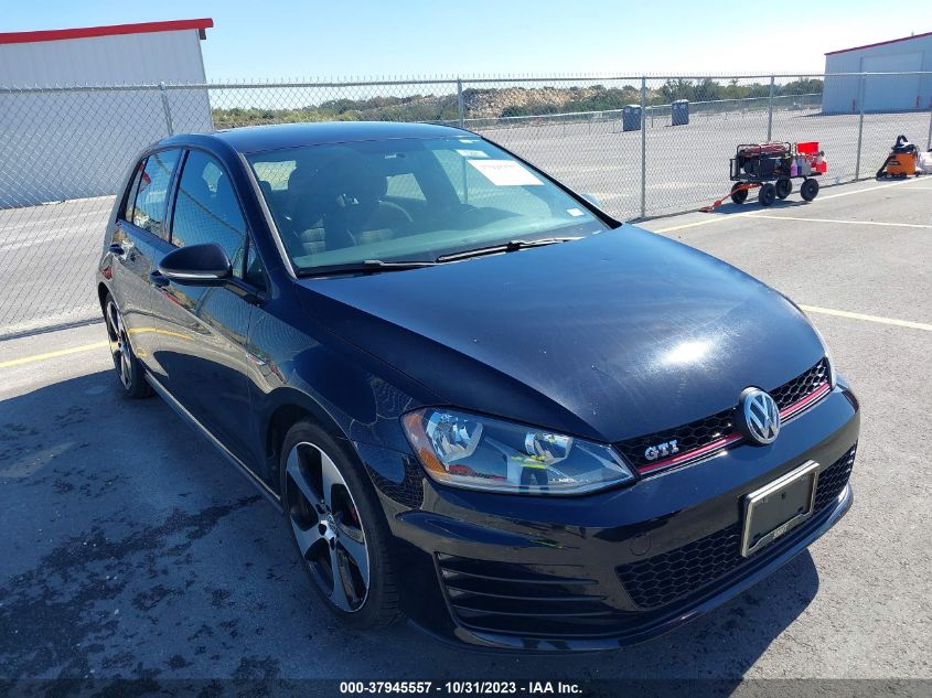 Lot #2525412821 2015 VOLKSWAGEN GOLF GTI 2.0T S 4-DOOR salvage car