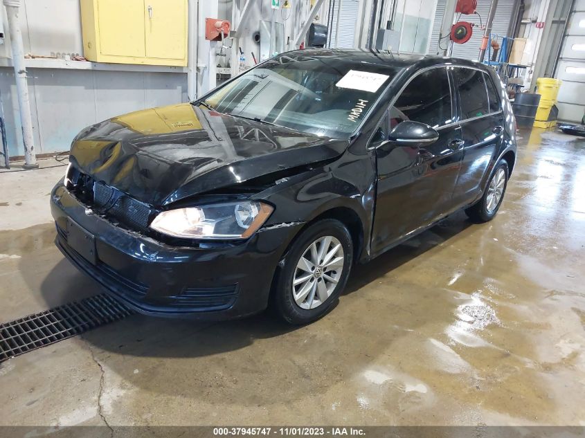 2016 VOLKSWAGEN GOLF TSI S W/SUNROOF - 3VW217AU0GM057755