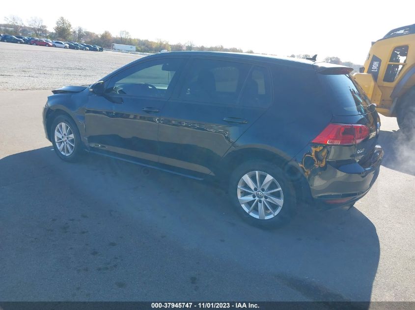 2016 VOLKSWAGEN GOLF TSI S W/SUNROOF - 3VW217AU0GM057755
