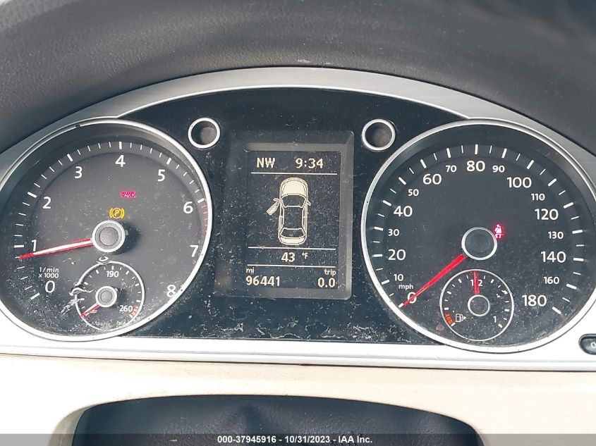 2013 VOLKSWAGEN CC SPORT - WVWAP7AN8DE558318