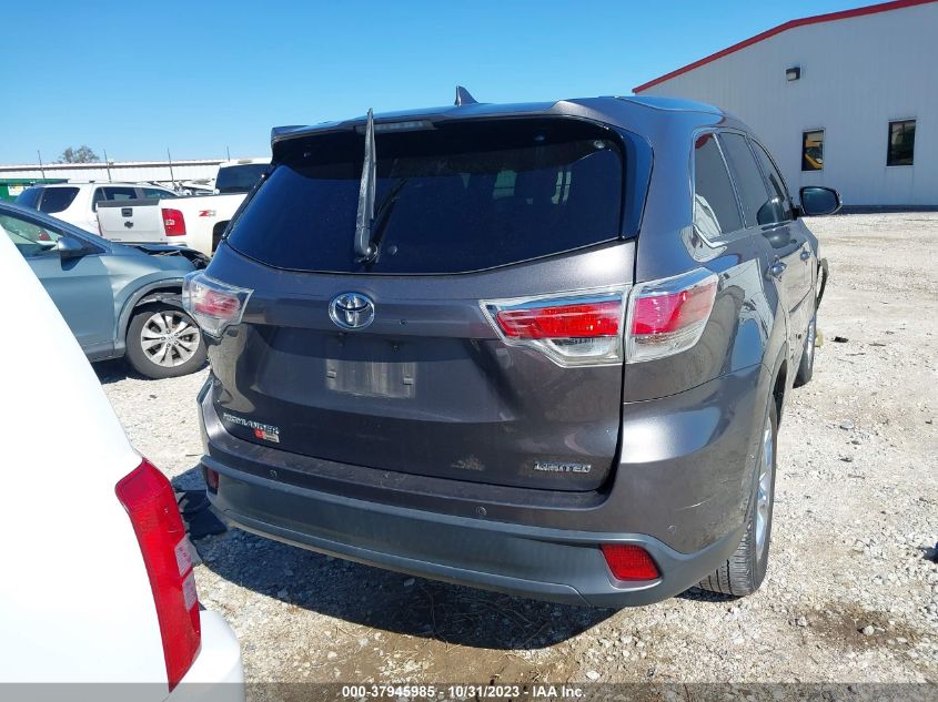 2014 TOYOTA HIGHLANDER LIMITED/LTD PLATNUM - 5TDYKRFH7ES028610
