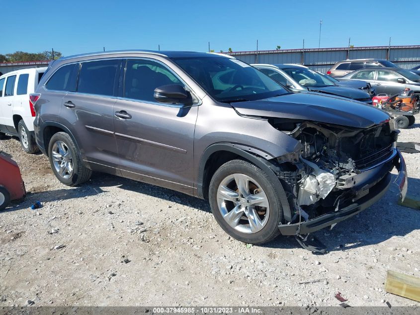 2014 TOYOTA HIGHLANDER LIMITED/LTD PLATNUM - 5TDYKRFH7ES028610