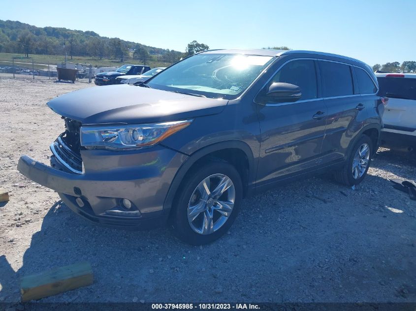 2014 TOYOTA HIGHLANDER LIMITED/LTD PLATNUM - 5TDYKRFH7ES028610