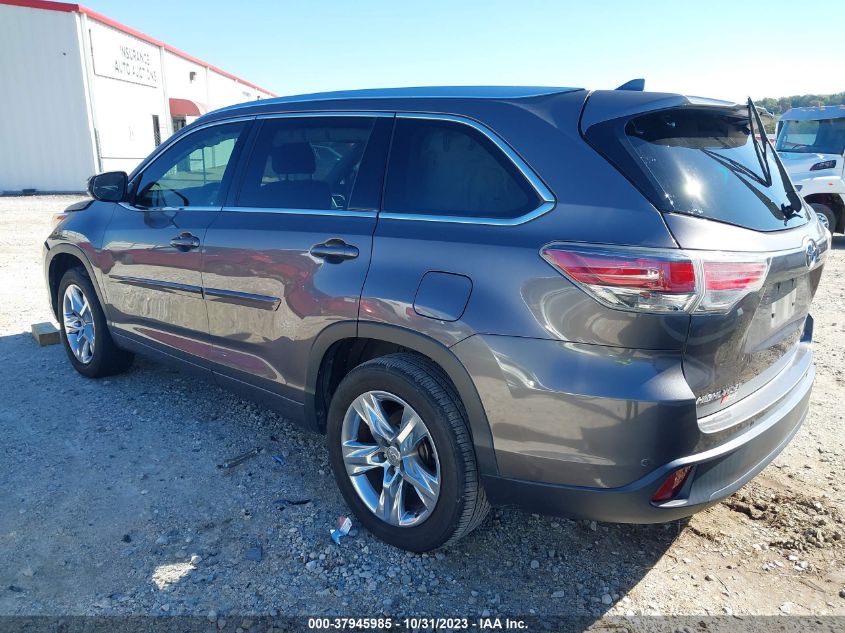 2014 TOYOTA HIGHLANDER LIMITED/LTD PLATNUM - 5TDYKRFH7ES028610