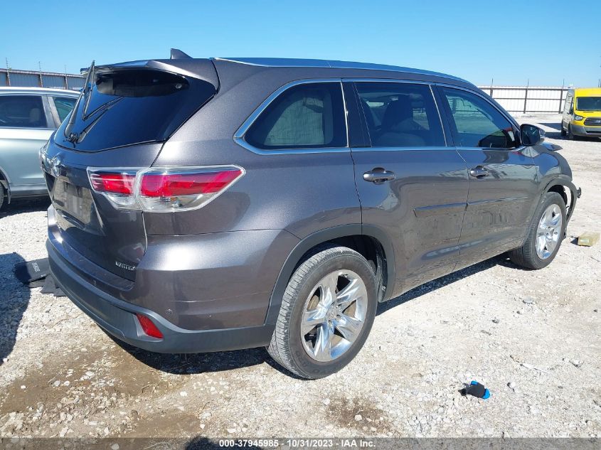 2014 TOYOTA HIGHLANDER LIMITED/LTD PLATNUM - 5TDYKRFH7ES028610