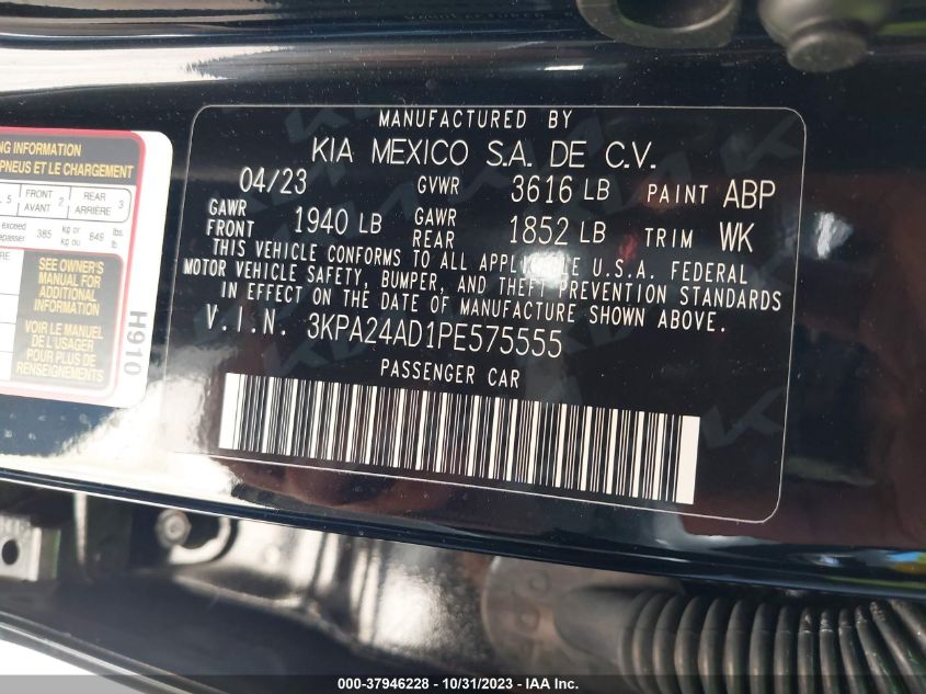 2023 KIA RIO LX/S - 3KPA24AD1PE575555