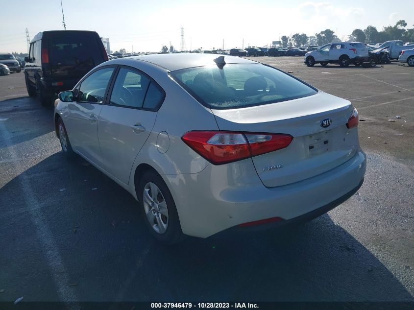 2015 KIA FORTE LX - KNAFK4A60F5416461