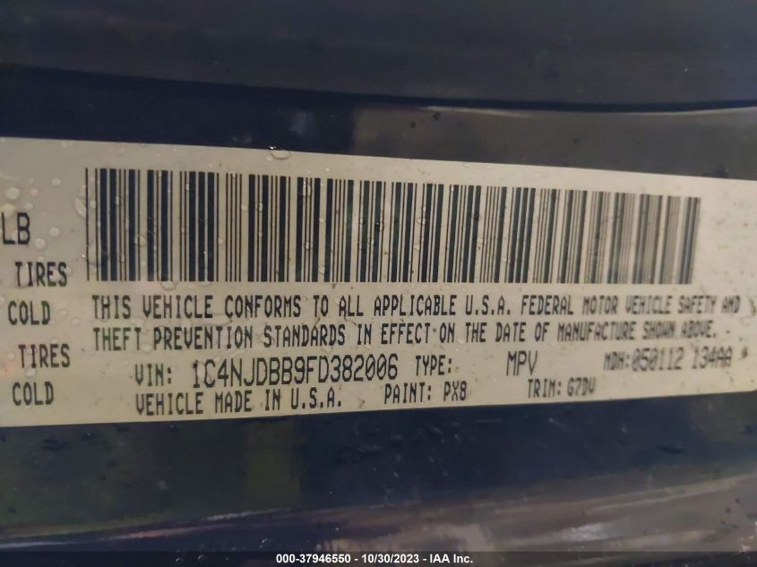 2015 JEEP COMPASS ALTITUDE EDITION - 1C4NJDBB9FD382006