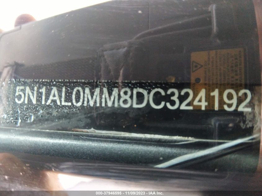 2013 INFINITI JX35 - 5N1AL0MM8DC324192