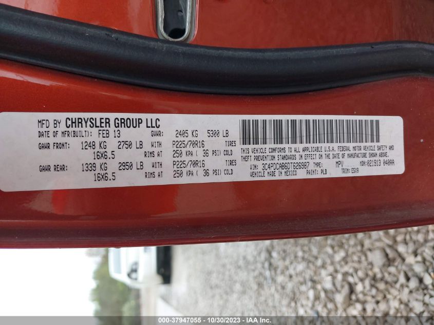2013 DODGE JOURNEY AMERICAN VALUE PKG - 3C4PDCAB6DT626987