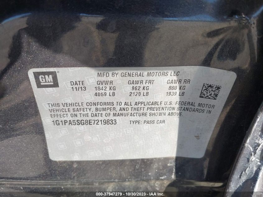 2014 CHEVROLET CRUZE LS AUTO - 1G1PA5SG8E7219833