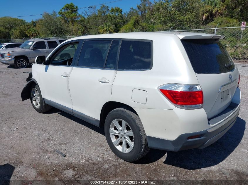 2013 TOYOTA HIGHLANDER PLUS - 5TDZA3EH2D8031645