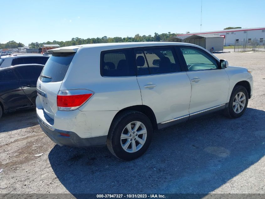 2013 TOYOTA HIGHLANDER PLUS - 5TDZA3EH2D8031645