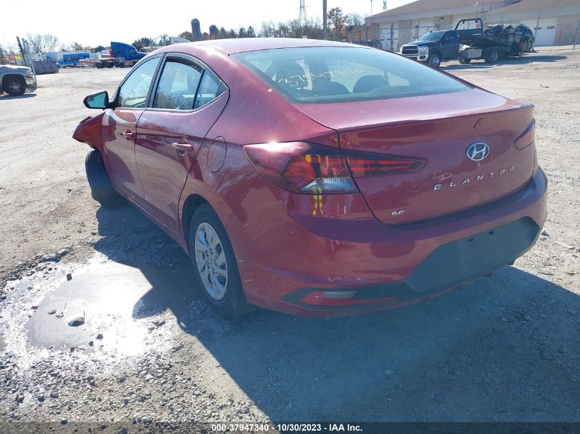 2019 HYUNDAI ELANTRA SE - KMHD74LF1KU794020