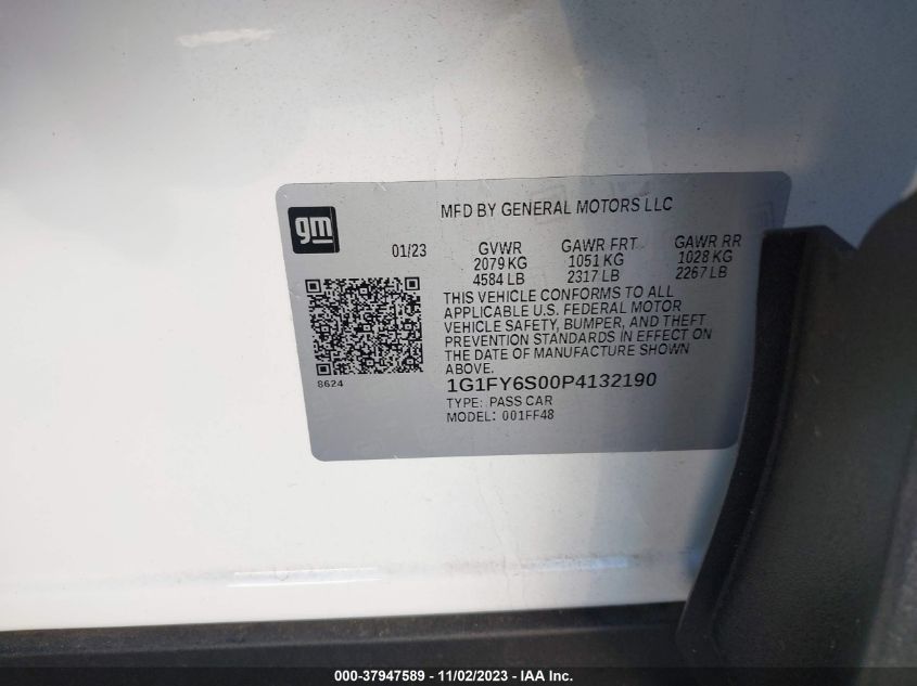 2023 CHEVROLET BOLT EUV FWD LT - 1G1FY6S00P4132190