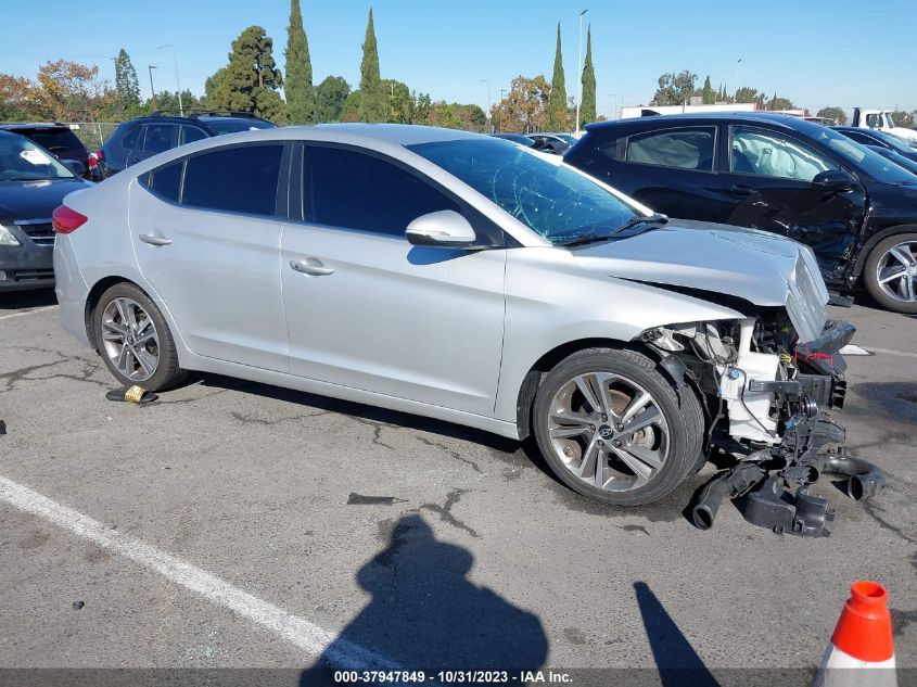 2018 HYUNDAI ELANTRA LIMITED - 5NPD84LFXJH226858