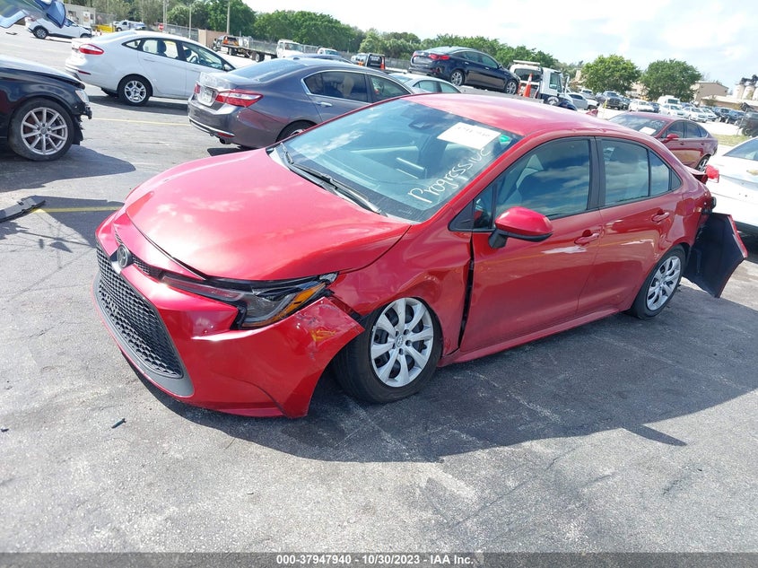 VIN 5YFEPMAE2MP185909 2021 TOYOTA COROLLA LE