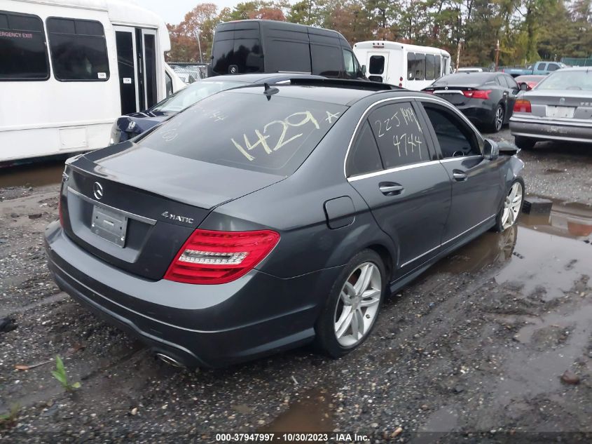 2013 MERCEDES-BENZ C 300 LUXURY 4MATIC - WDDGF8AB8DR271715
