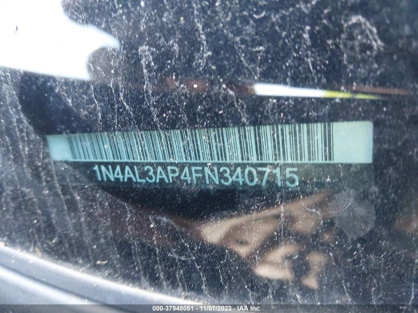 2015 NISSAN ALTIMA 2.5 S - 1N4AL3AP4FN340715