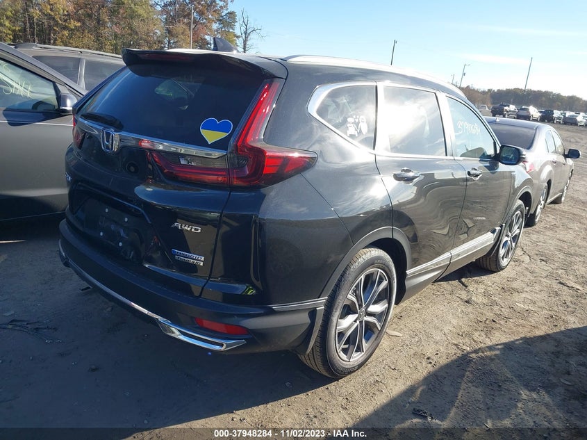 VIN 7FART6H99ME011157 2021 HONDA CR-V HYBRID TOURING