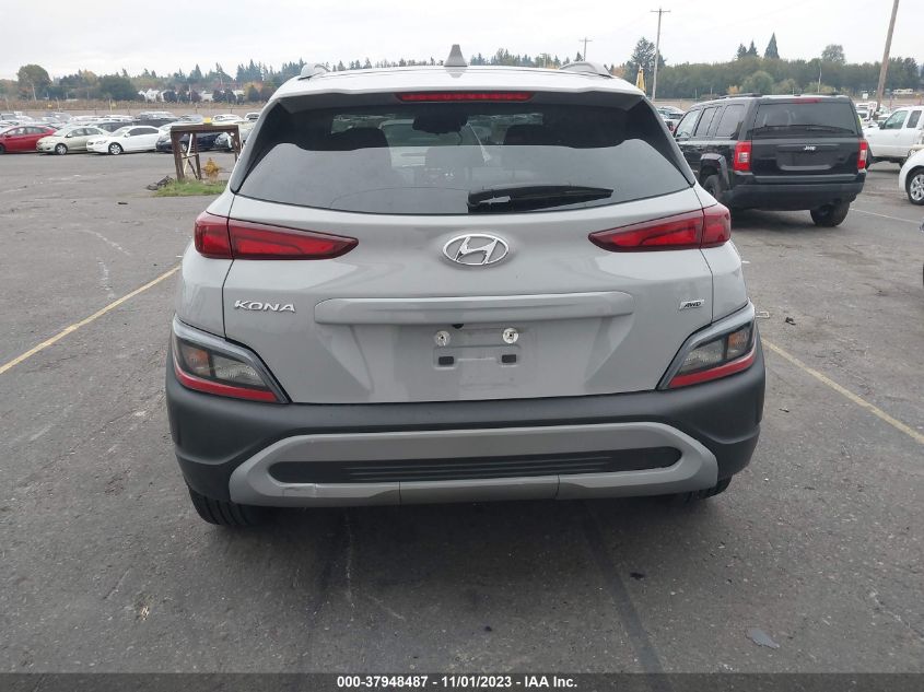 2022 HYUNDAI KONA SEL - KM8K6CAB0NU925415