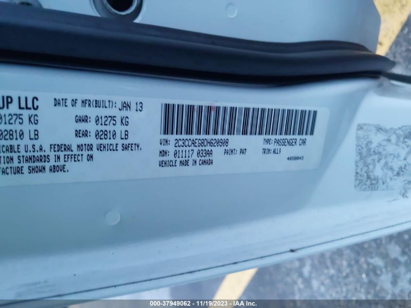 2013 CHRYSLER 300C 2C3CCAEG8DH620908