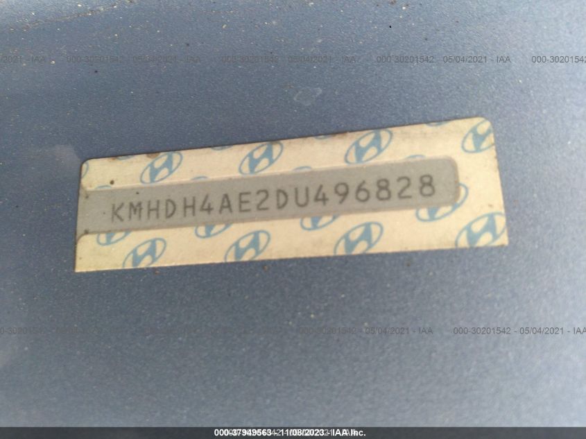 2013 HYUNDAI ELANTRA GLS - KMHDH4AE2DU496828